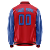 Custom Red Sky Blue Jacket JA1414091417B31709