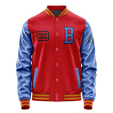 Custom Red Sky Blue Jacket JA141409141917090917