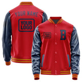 Custom Red Blue Jacket JA141410141917101017