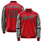 Custom Red Dark Grey Jacket