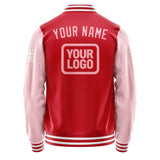 Custom Red Light Pink Jacket JA141421141818212118