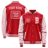 Custom Red Light Pink Jacket