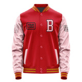 Custom Red Light Pink Jacket JA141421141917212117