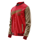 Custom Red Khaki Jacket JA1414221417B31722