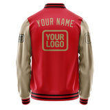 Custom Red Light Khaki Jacket JA141425141717252517