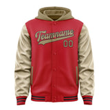 Custom Red Light Khaki Jacket