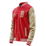 Custom Red Light Khaki Jacket JA141425141818252518