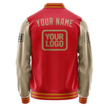 Custom Red Light Khaki Jacket JA141425141917252517