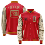 Custom Red Light Khaki Jacket