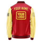 Custom Red Light Yellow Jacket JA141426141717262617