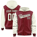 Custom Crimson Red Cream Jacket
