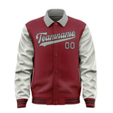 Custom Crimson Red Gray Jacket