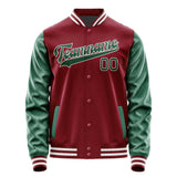 Custom Crimson Red Green Jacket JA1515051518B31805