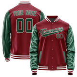 Custom Crimson Red Green Jacket