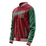 Custom Crimson Red Green Jacket JA1515051518B31805