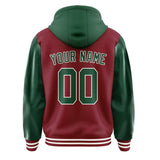 Custom Crimson Red Green Jacket