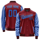 Custom Crimson Red Sky Blue Jacket