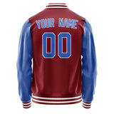 Custom Crimson Red Sky Blue Jacket JA1515091518B31809