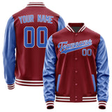 Custom Crimson Red Sky Blue Jacket