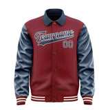 Custom Crimson Red Blue Jacket