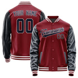 Custom Crimson Red Navy Jacket