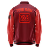 Custom Crimson Red Orange Red Jacket JA151512151717121217