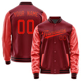 Custom Crimson Red Orange Red Jacket