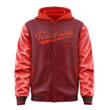 Custom Crimson Red Orange Red Jacket