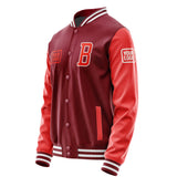 Custom Crimson Red Orange Red Jacket JA151512151818121218