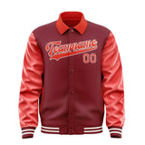 Custom Crimson Red Orange Red Jacket