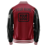 Custom Crimson Red Black Jacket JA151517151818171718