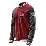 Custom Crimson Red Black Jacket JA151517151818171718