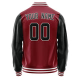 Custom Crimson Red Black Jacket JA1515171518B31817