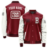 Custom Crimson Red White Jacket