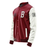 Custom Crimson Red White Jacket JA151518151717181817