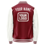 Custom Crimson Red White Jacket JA151518151818181818