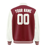 Custom Crimson Red White Jacket