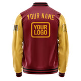 Custom Crimson Red Yellow Jacket JA151519151717191917