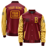 Custom Crimson Red Yellow Jacket