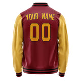 Custom Crimson Red Yellow Jacket JA1515191517B31719