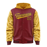 Custom Crimson Red Yellow Jacket