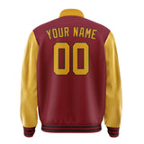 Custom Crimson Red Yellow Jacket