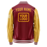 Custom Crimson Red Yellow Jacket JA151519151818191918