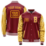 Custom Crimson Red Yellow Jacket JA151519151818191918