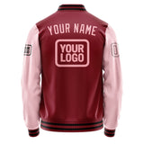 Custom Crimson Red Light Pink Jacket JA151521151717212117