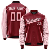 Custom Crimson Red Light Pink Jacket