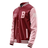 Custom Crimson Red Light Pink Jacket JA151521151818212118