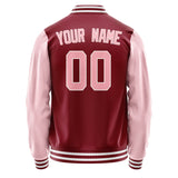 Custom Crimson Red Light Pink Jacket JA1515211518B31821