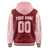 Custom Crimson Red Light Pink Jacket