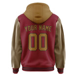 Custom Crimson Red Khaki Jacket